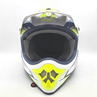 O'Neal 3 Series MX607 Motocross Helmet Small White Blue Neon Dirt Bike