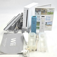 Nintendo Wii RVL-001 AUS Console Bundle Wii Sports 2 Remotes & Nunchuk