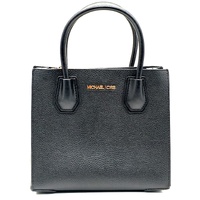 Michael Kors Mercer Black Leather Handbag Crossbody Bag Extra Strap