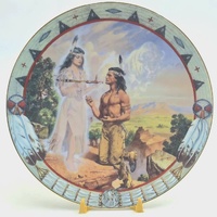 Hamilton Collection Peace Pipe Native American Legends Plate Sandro 1995