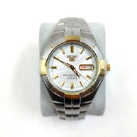Seiko 5 7S36-02J0 Automatic Two Tone Stainless Steel Watch 23 Jewel Day Date