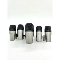 ISK Drum Microphone Kit BDM-1 TDM-1 5pc Snare Tom Bass Mic Set Case