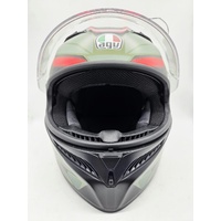 AGV K3 Decept Motorcycle Helmet Green Red Black Size XXL Dust Bag