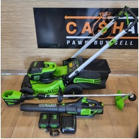 Greenworks Pro 60V 51cm Self-Propelled Mower Blower Trimmer Kit