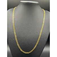  Unisex 22ct Yellow Gold Curb Link Necklace