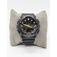 Casio G-Shock GMA-S140M Analog Digital Sports Watch Black Gold Compact