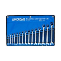 Kincrome K3105 15 Piece Metric Single Way Gear Spanner Set
