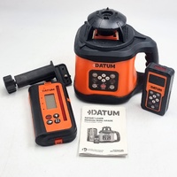Datum DTR40R 400m Red Beam Dual Grade Rotary Laser Level Kit with Case