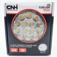 CNH Industrial 42W LED Flood Work Light 3000 Lumens 12V 24V IP67 Round