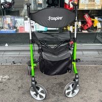 Aspire Vogue Light Seat Walker Rollator Lime 150kg Aluminium WAF705315GR