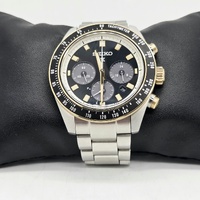 Seiko Prospex V192-0AH0 Solar Chronograph Mens Watch Tachymeter Steel Two-Tone