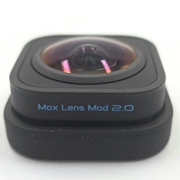 GoPro Max Lens Mod 2.0 Ultra Wide Angle POV Lens and Silicone Case Black