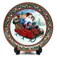 Princess House 1998 The Sleigh Ride Porcelain Collector Plate Christmas Decor