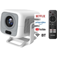 AIWA AWPJ0F1W Smart LED Projector 1080p WiFi Bluetooth Remote