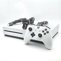Microsoft Xbox One S 1TB Game Console White 1681 with Controller and Leads