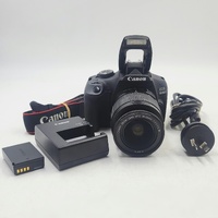 Canon EOS 1500D 24.1MP DSLR Camera Kit EF-S 18-55mm III Lens Battery Charger