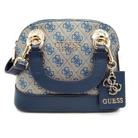 GUESS Cathleen II Midnight Logo Dome Satchel Bag Crossbody with Strap