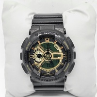 Casio G-Shock GA-110BR Mens Black Gold Green Analog Digital Watch