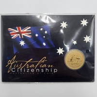 2024 Perth Mint Australian Citizenship $1 Uncirculated Coin in Card P Mintmark