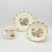 Royal Doulton Bunnykins 3 Piece Children Set Plate Bowl Handle Mug