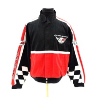Vintage 90s Racing Champions Corvette C5 NASCAR Jacket Mens Large Red