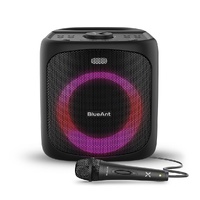 BlueAnt X4-BK 50W Portable Bluetooth Party Speaker Black with Microphone
