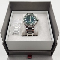 Oris Aquis Date Automatic Men's Watch Green Dial Stainless Steel Sapphire Box