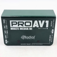 Radial Engineering ProAV1 Passive Multimedia DI Direct Box 1 Channel Mono XLR RCA