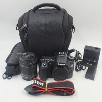 Canon EOS 70D 20.2MP DSLR Camera Kit EF-S 18-55mm IS STM Lens Battery Charger Bag