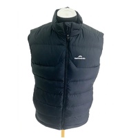 Kathmandu Epiq Mens Down Vest Puffer Body Warmer Black Green Lining XS