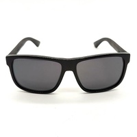 Gucci GG0010S 001 58mm Matte Black Square Sunglasses with Signature Stripe + COA
