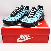 Nike Air Max Plus TN Aqua Silver Black Mens US 9 Sneakers CV8838-400 With Box