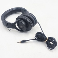 Audio-Technica ATH-M30x Studio Monitor Headphones Wired Over-Ear Black with Adapter