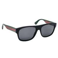 Gucci GG0341S Sunglasses Black Acetate Grey Polarised Lenses 56-17