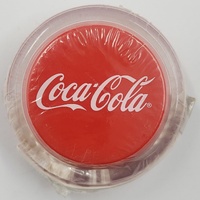 Coca-Cola Promotional Yo-Yo Red Clear Coke Advertising Collectable Toy New