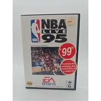 NBA Live 95 Sega Genesis Complete Retro Video Game Vintage Sports
