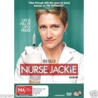 NURSE JACKIE SEASON 1  Edie Falco  Merritt Wever 3-Disc Set DVD R4 PAL