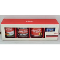 Coca-Cola Classic Images 4 Piece Tumbler Set (Pre-Owned)