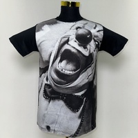 The Clown T-Shirt Rap Hip Hop Gangster Street Wear Urban Fashion Black Size: M/L/XL