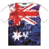 T-Shirt AU Flag Aussie Pride with Attitude Street Fashion Mens Ladies