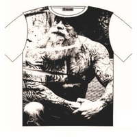 Tattooed Biker Body Builder T Shirt Street Fashion Mens Ladies