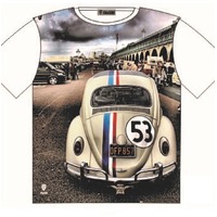 T-Shirt 53 herbie love bug VW Street Fashion Mens Ladies WHITE T