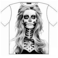 Voodoo tattoo Babe T Shirt Street Fashion Mens Ladies