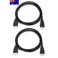 2 x HDMI V2.0 Cables 4K UHD with High Speed Ethernet 1.5m Brand New