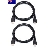 2 x HDMI V2.0 Cables 4K UHD with High Speed Ethernet 1.5m Aussie Seller