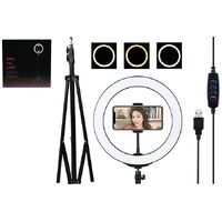 Ring Fill Light 10 inch 3 Settings High Low Brightness Tripod for Tattoo Artists