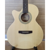 Cort SFX-ME Left Handed Acoustic Guitar with Built-In Tuner Slim Body