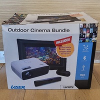 Laser Outdoor Cinema Bundle 144" Inflatable Screen Full HD Projector