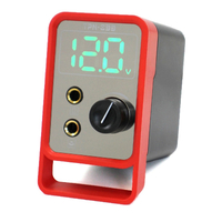 BMX TPN-033 Digital Tattoo Power Supply 1.5-12V with Large LCD Display Red