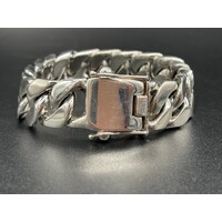Mens 925 Sterling Silver Curb Link Bracelet (NEW)